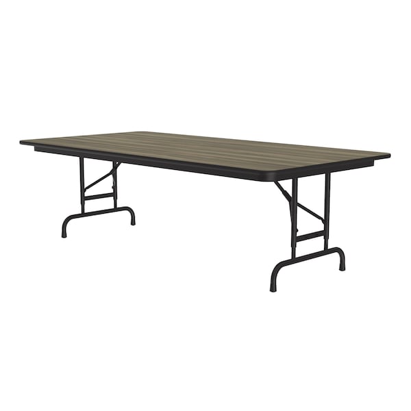 CFA Adjustable HPL Folding Tables 36x72 Colonial Hickory